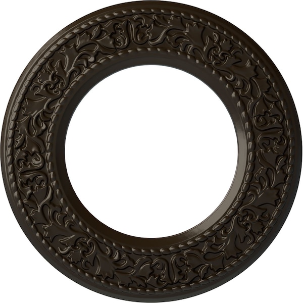 Ekena Millwork Blackthorn Ceiling Medallion (Canopies up to 7 1/2"), 13 3/8"OD x 7 1/2"ID x 3/4"P, Stone Hearth CM13BLSHF - main